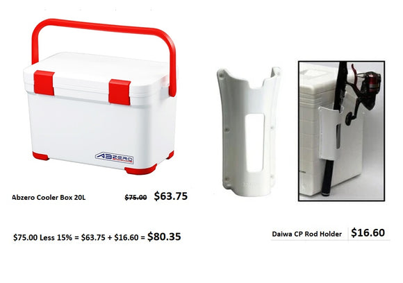 ABZERO Cooler Box & Rod Stand bundle SALE