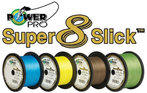 POWERPRO SUPER SLICK 8 (1500 Yards / PACK ) BRAIDED FISHING LINE